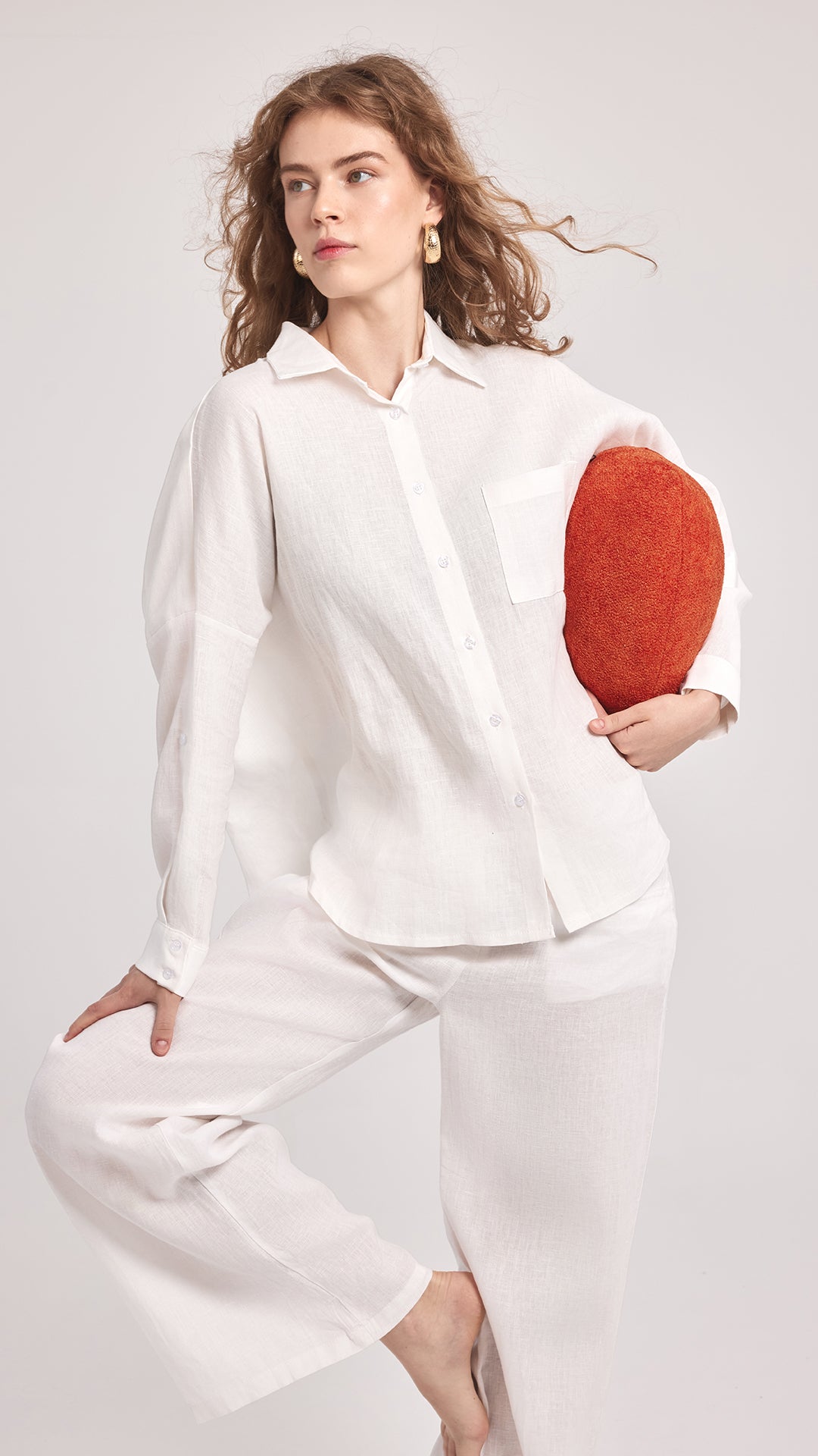 OSLO - Oversize Keten Gömlek