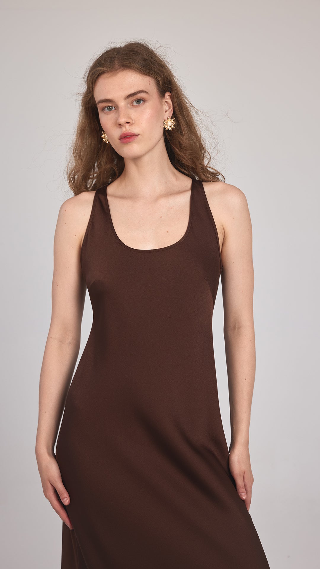 BELLA - Saten Maxi Elbise - Aíla