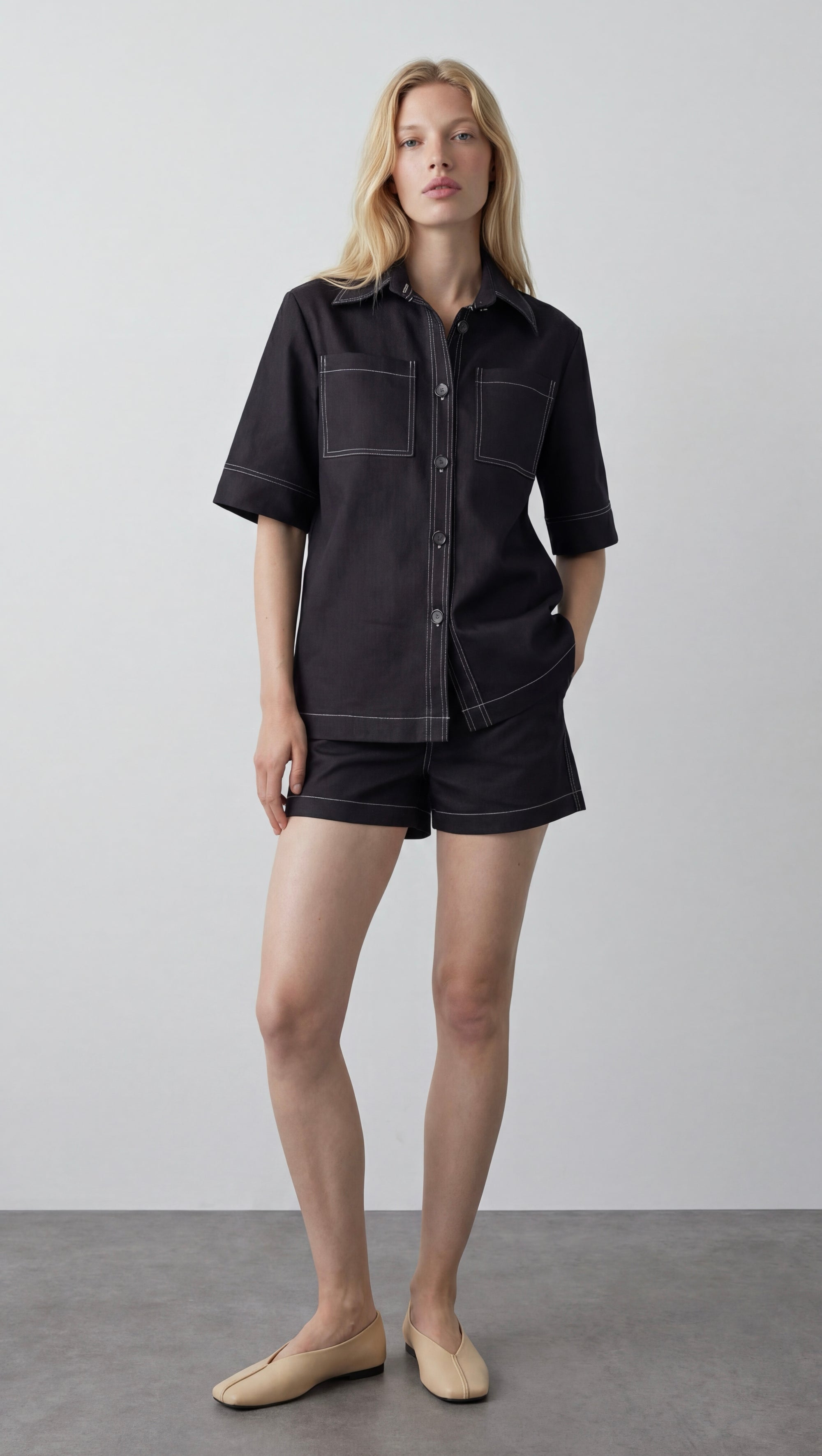 AMANDA - Dikiş Detaylı Gömlek