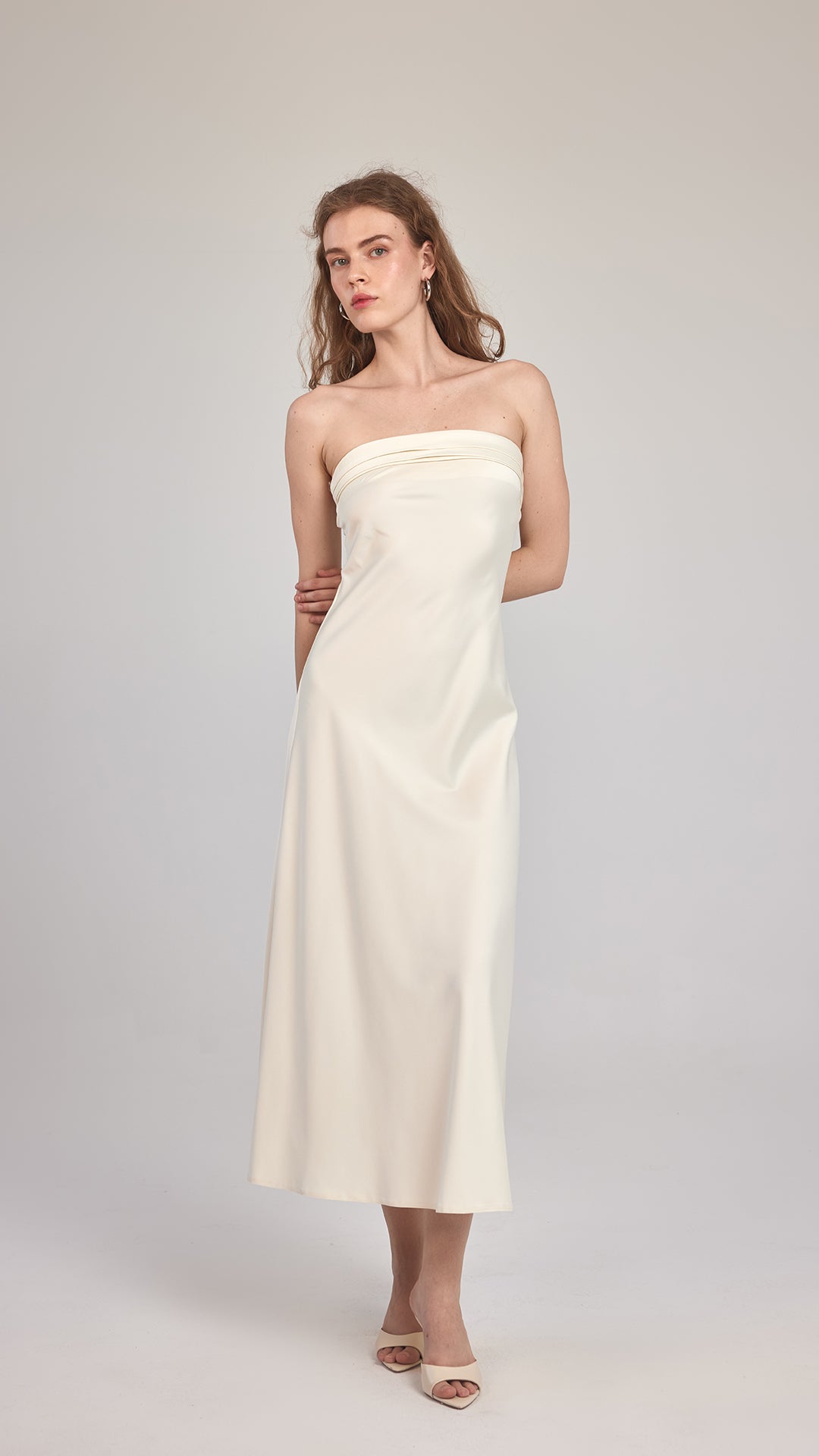 EMİ - Straplez Midi Elbise - Aíla
