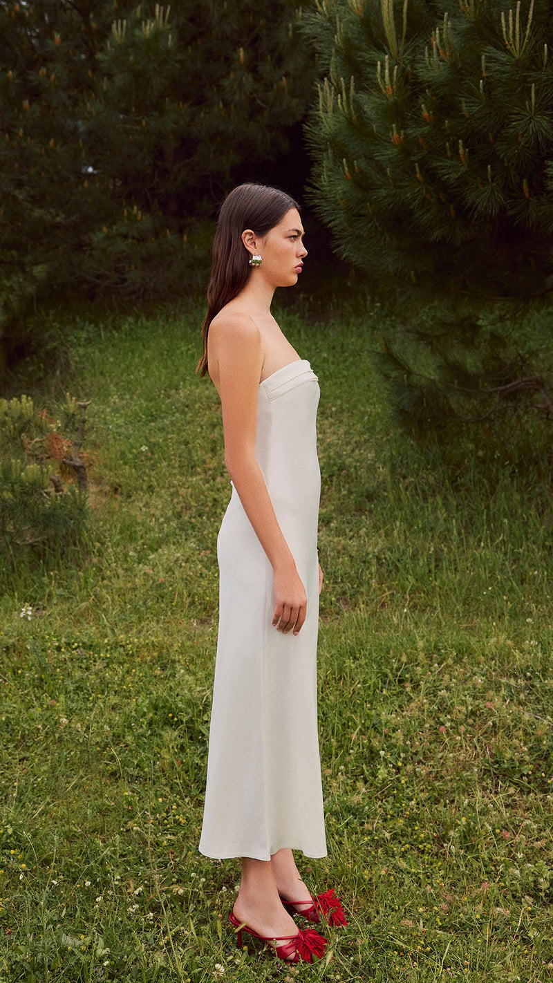 EMİ - Straplez Midi Elbise - Aíla