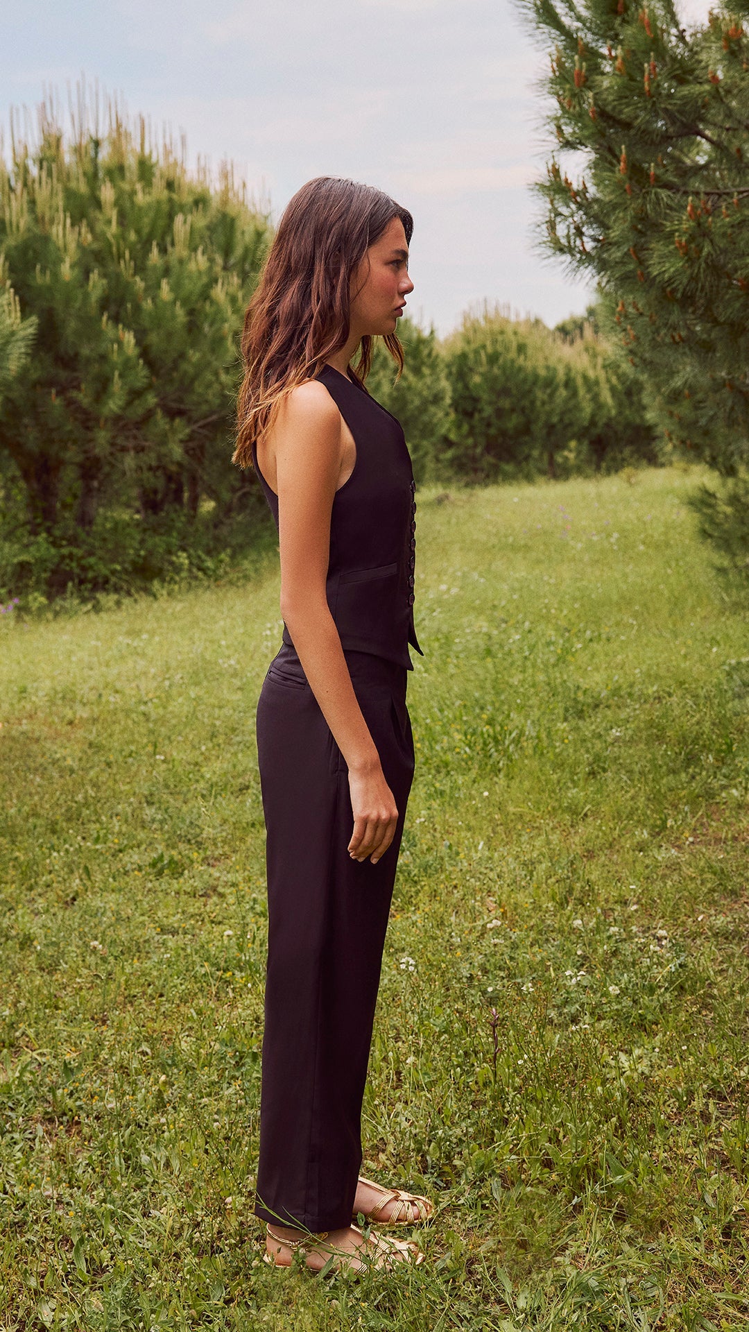 FRİDA - Pens Detaylı Yüksel Bel Pantolon - Aíla