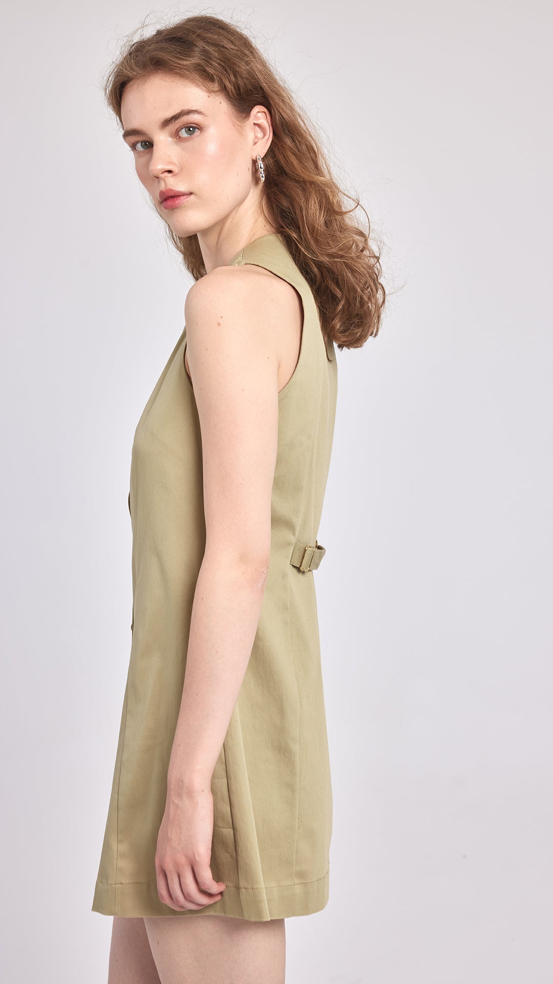 GRACE - Önden Düğmeli Mini Elbise - Aíla