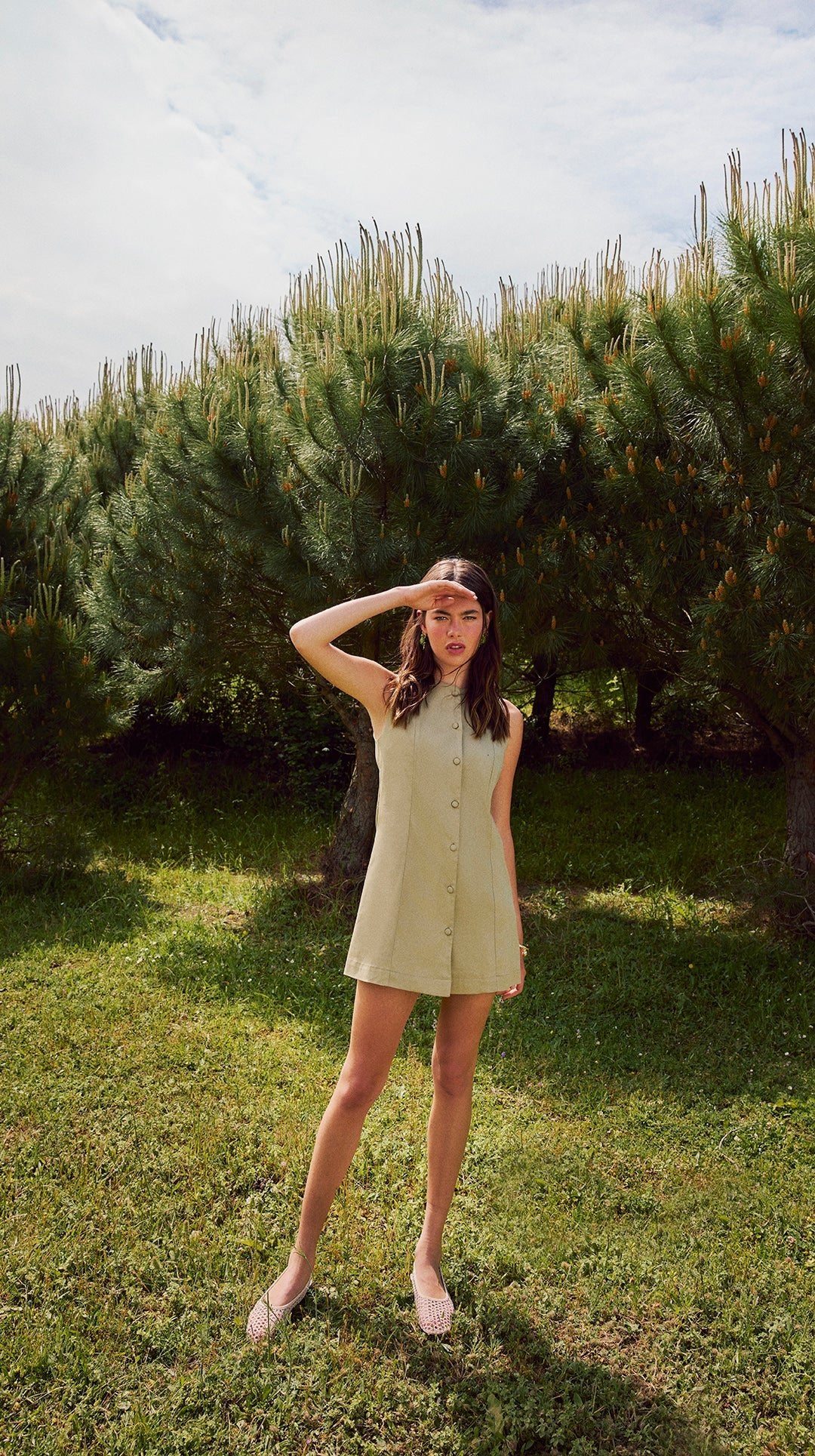 GRACE - Önden Düğmeli Mini Elbise - Aíla