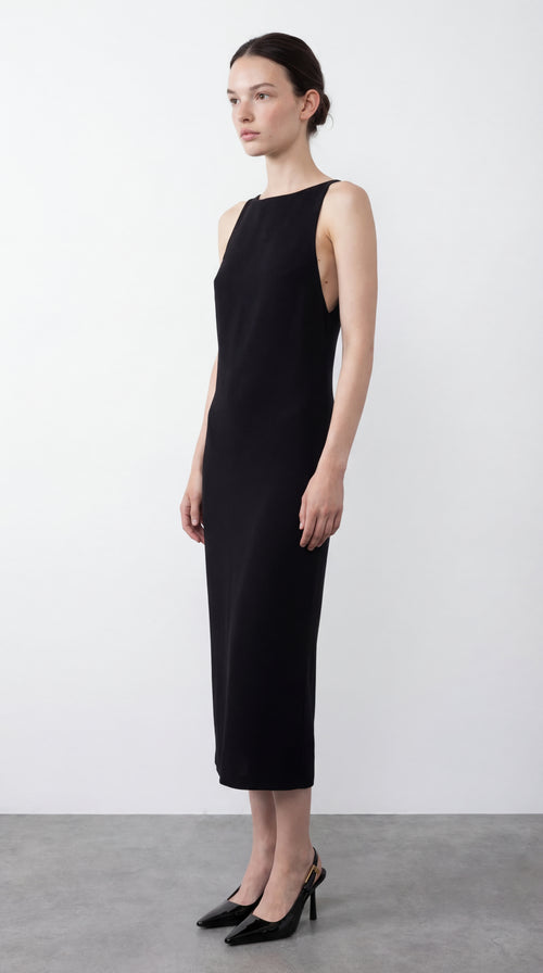 ALİCE - Düz Kesim Midi Elbise