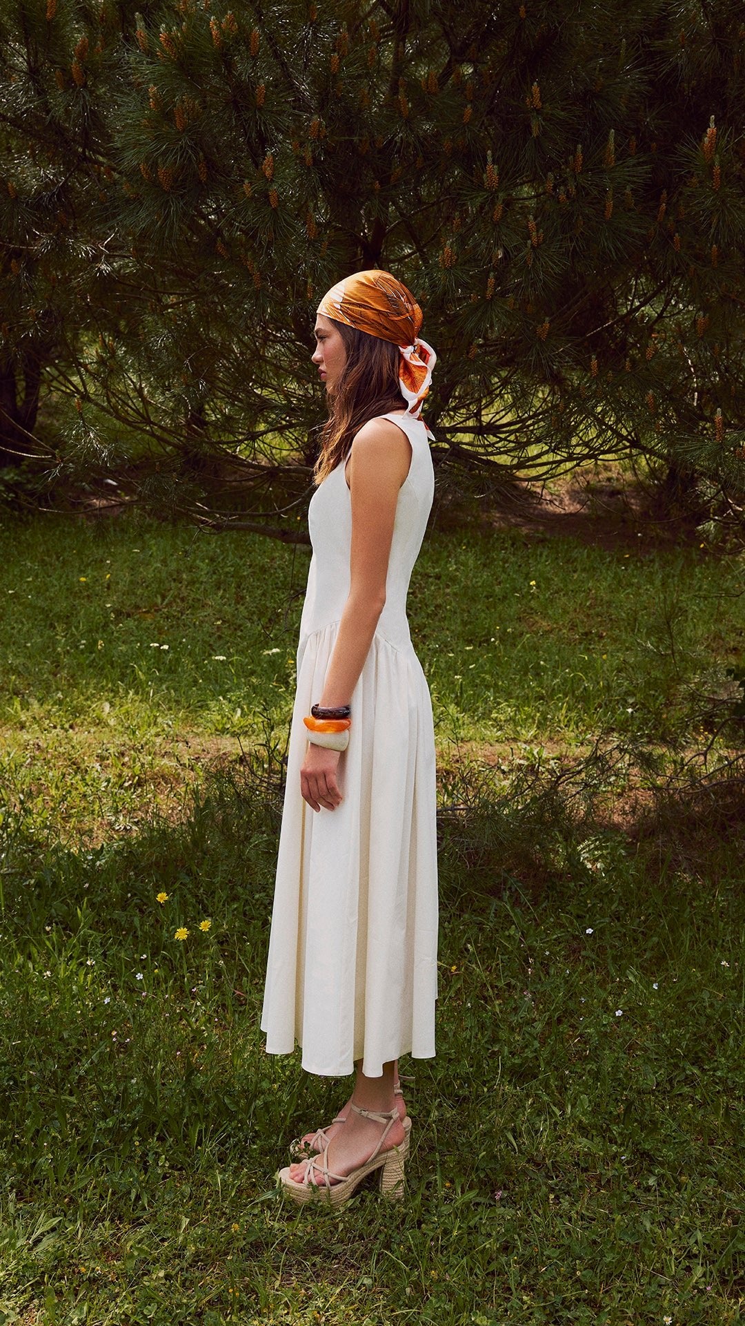 HOLLY - Yanları Büzgülü Uzun Elbise - Aíla