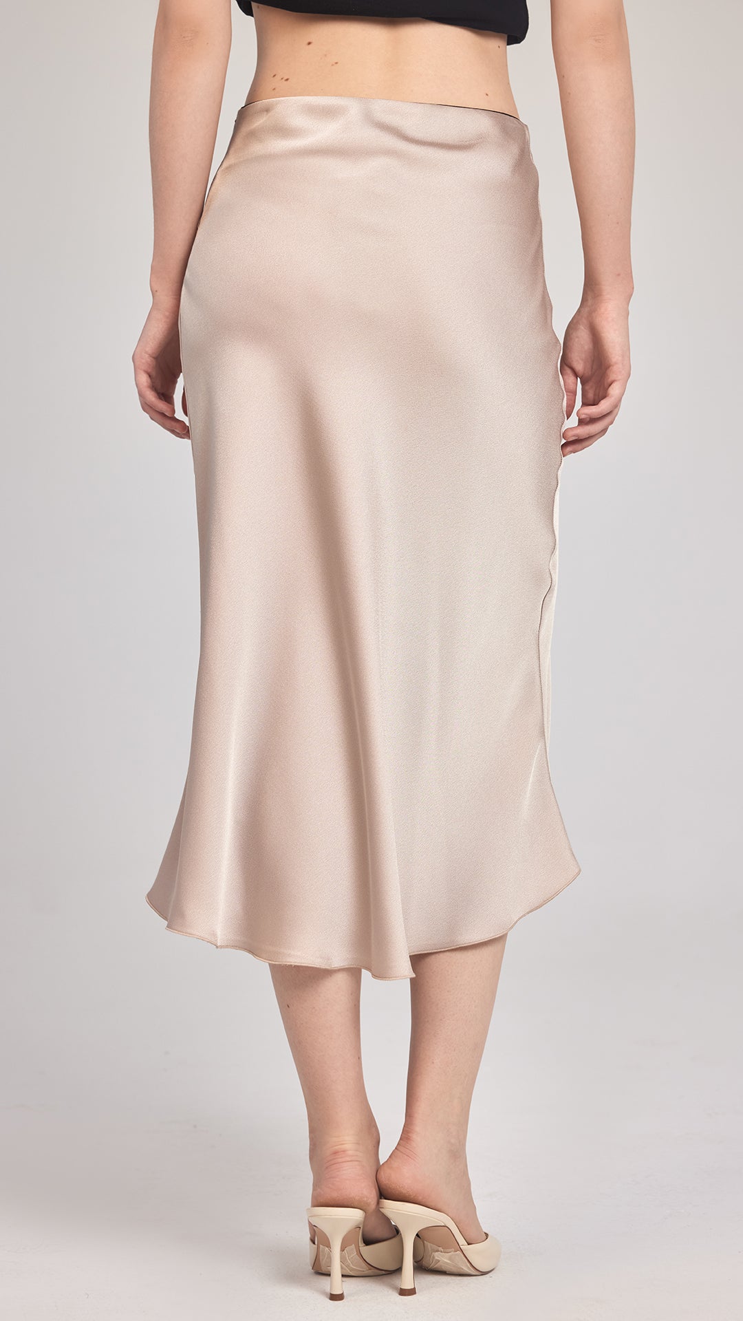 LUNA - Saten Midi Etek - Aíla