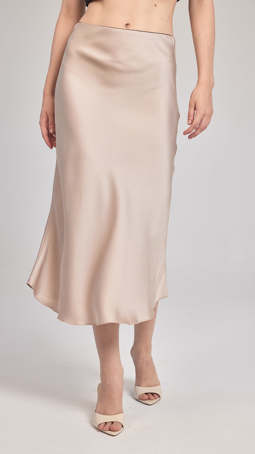 LUNA - Saten Midi Etek - Aíla