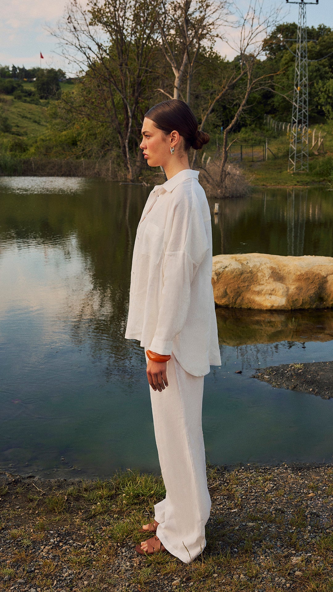 OSLO - Oversize Keten Gömlek - Aíla