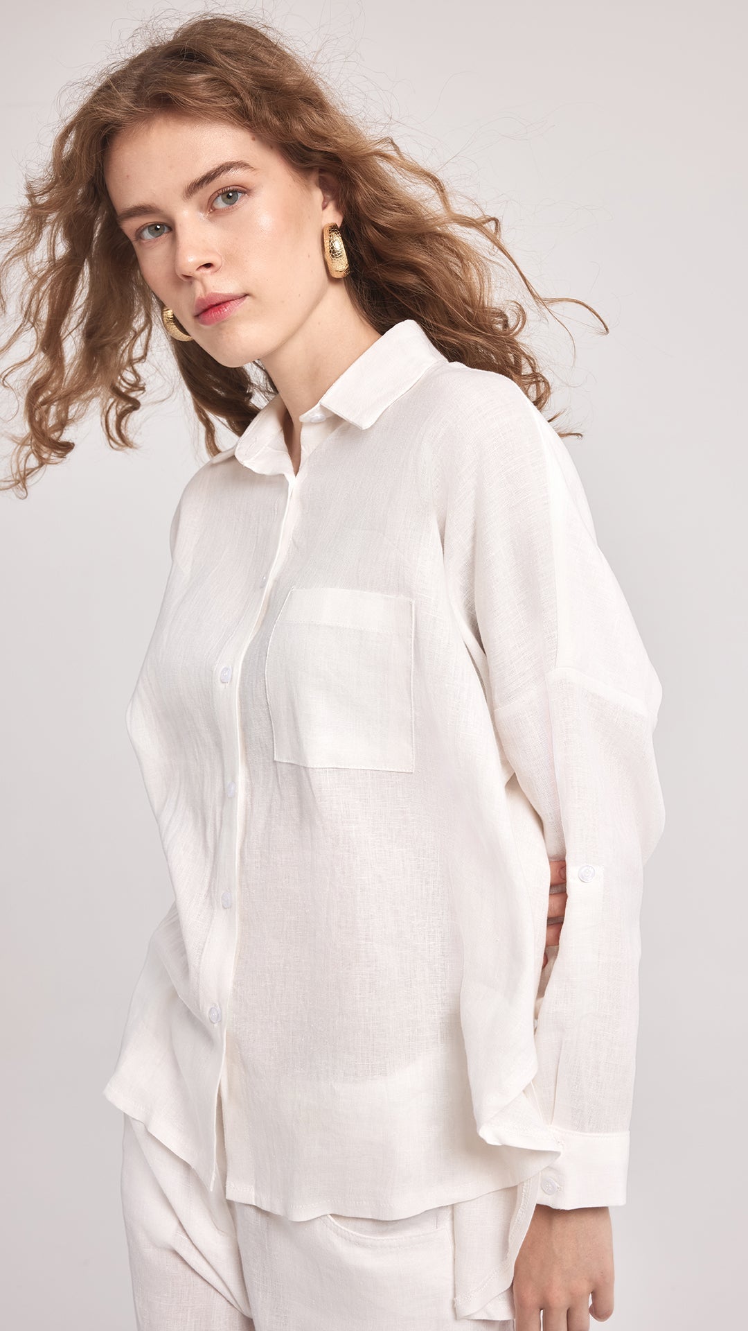 OSLO - Oversize Keten Gömlek - Aíla